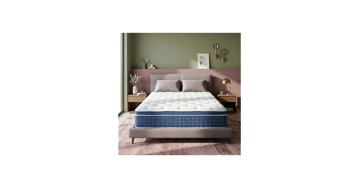 inight 12 Inch Queen Luxury Hybrid Mattress, Medium Firm