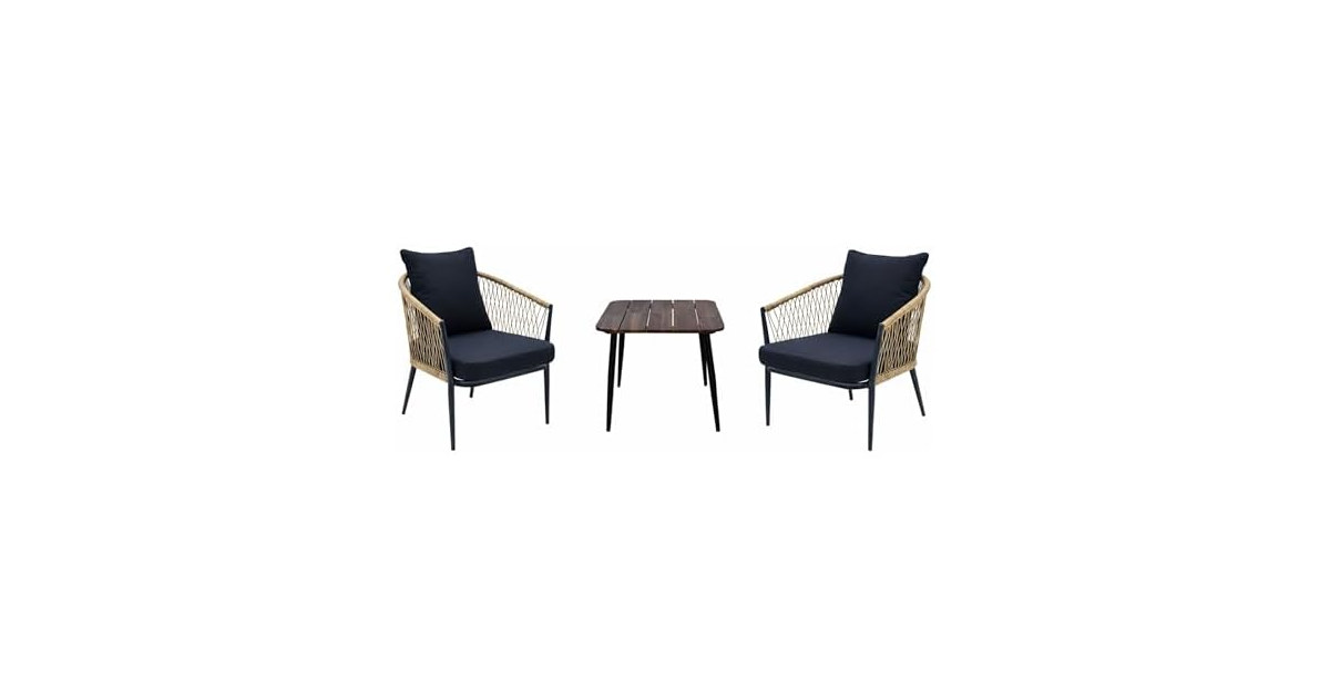 Alpine Corporation 3-Piece Outdoor Patio Bistro Set