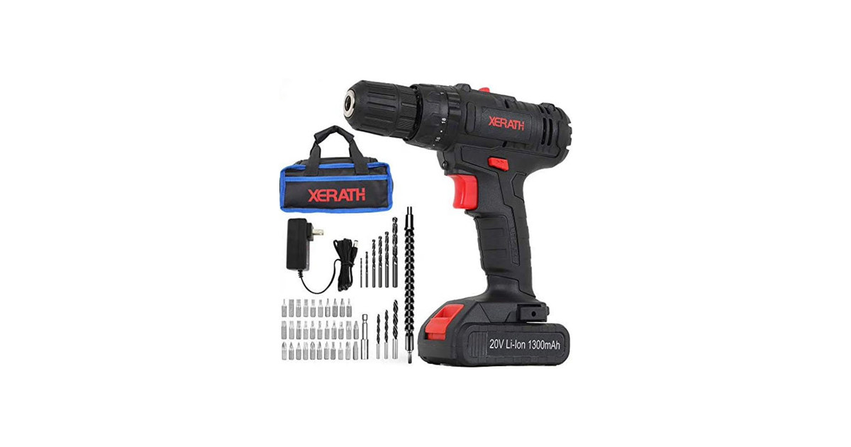 20V Cordless Drill Driver Kit 46pc