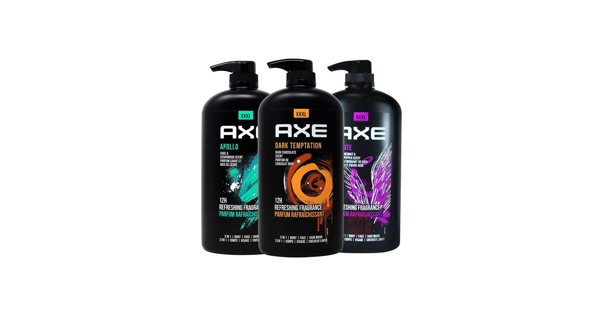 (3pk) Axe Men's Body Wash 33.8oz Variety