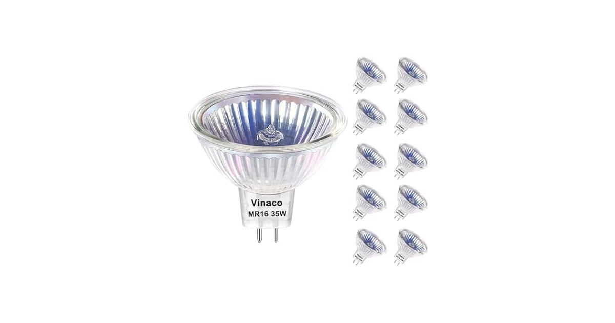 Vinaco MR16 Bulb,10 Pack 35W GU5.3