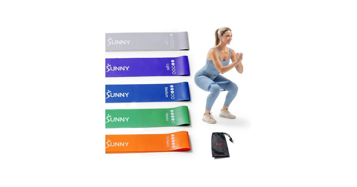 Sunny Health & Fitness 5-Level Resistance Loop Set