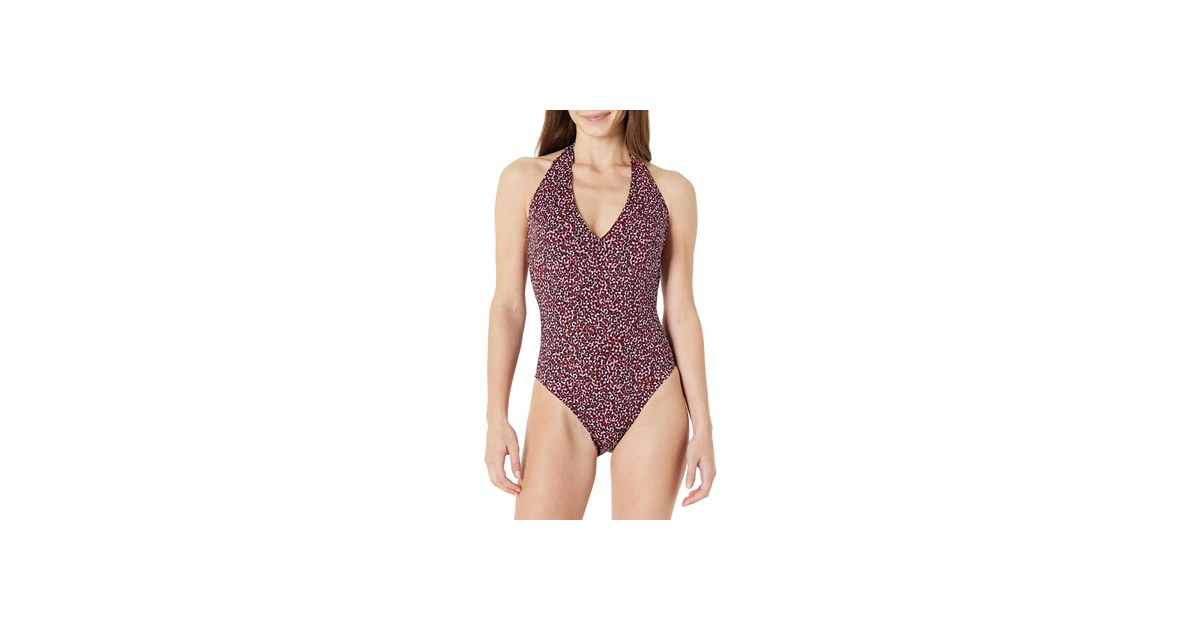 Amazon Essentials Women Halter One Piece Swimsuit