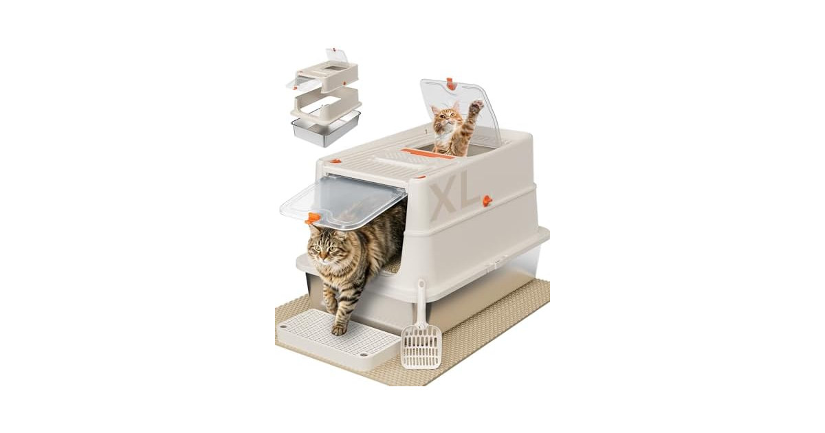 FZGhome Stainless Steel Litter Box
