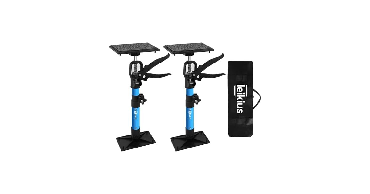 Leikius 2-Pack Steel Cabinet Jacks