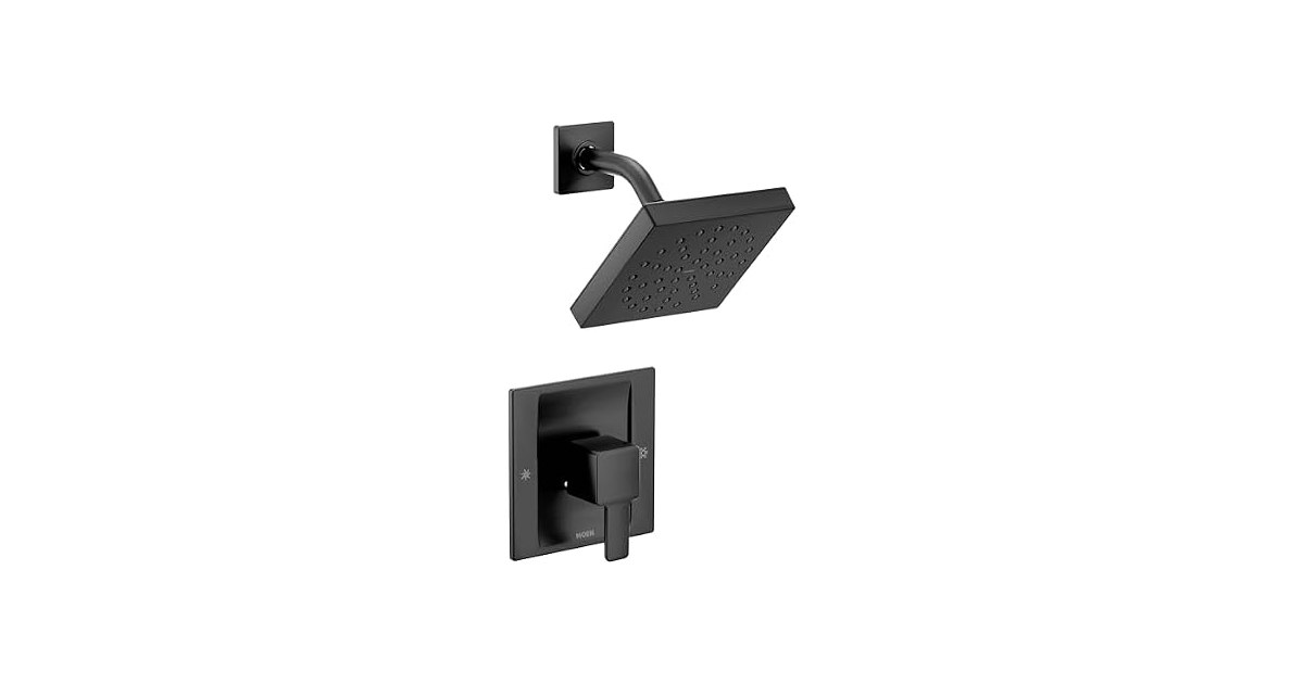 Moen 90-Degree Matte Black Posi-Temp Trim