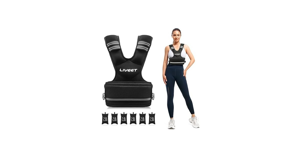 Liveet Adjustable Weighted Vest