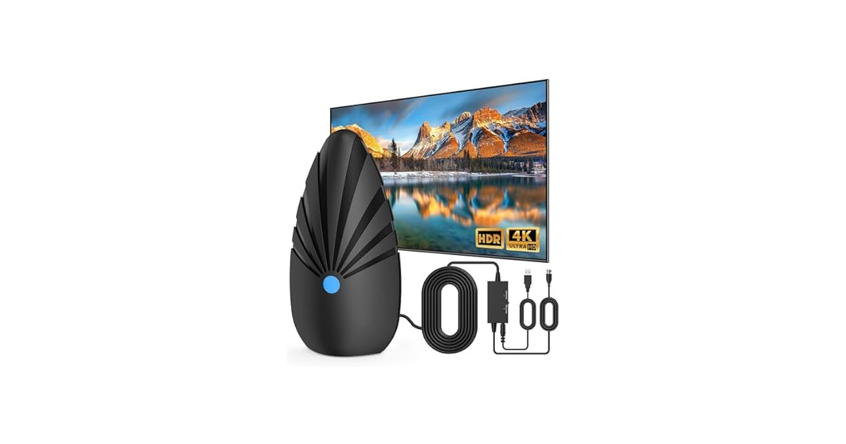 (NEW) TV Antenna Indoor Long Range Digital Antenna