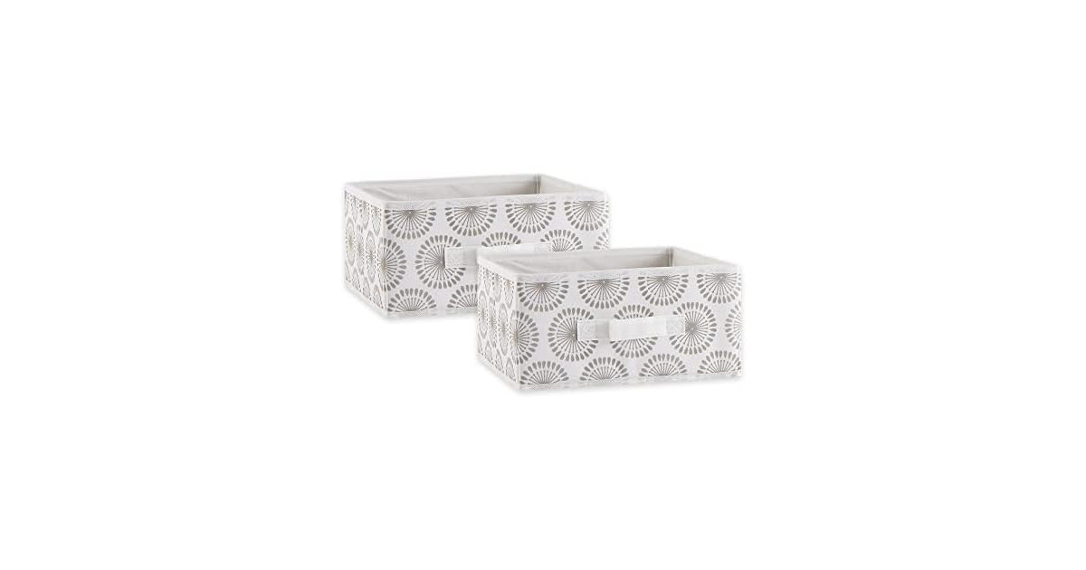 (2 Piece) Polyester Storage Bin