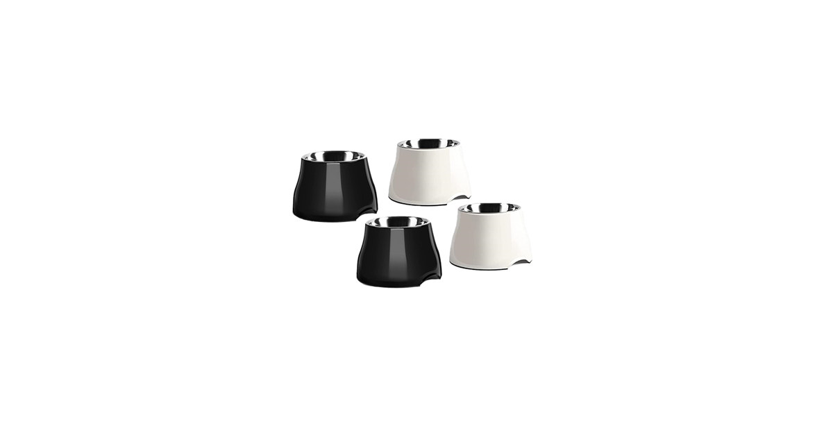 Yoken Sturdy Elevated Dog Bowls 2 Packs