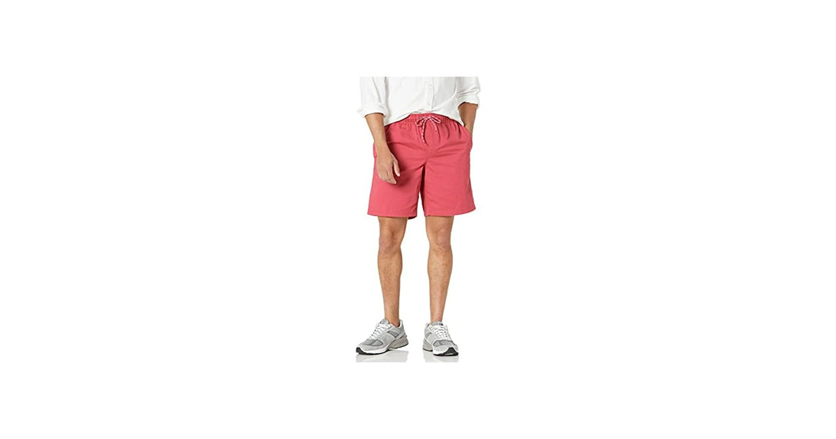 Amazon Essentials 8in Shorts, Washed Red (XXL)