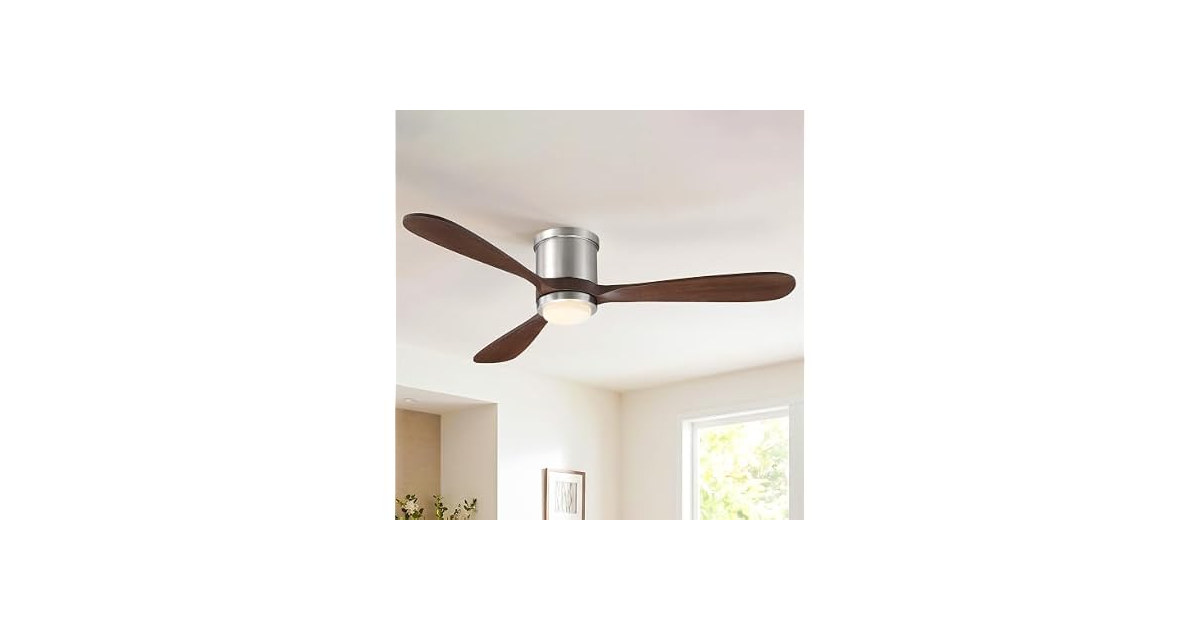 Parrot Uncle 52 Inch Solid Wood Ceiling Fan