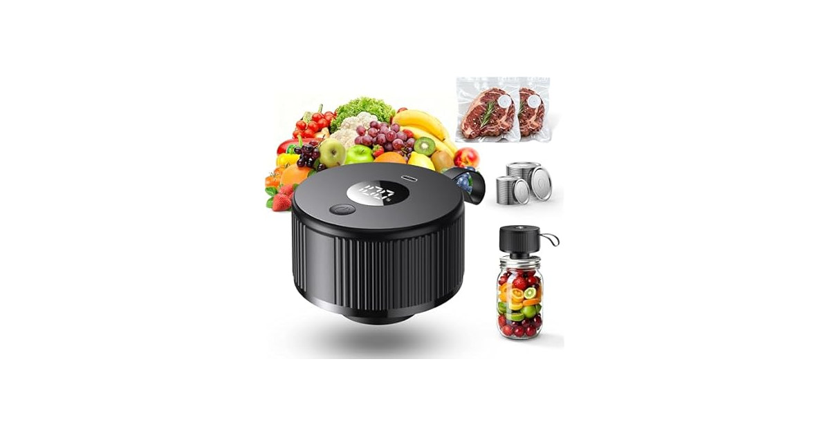 Electric Mason Jar Vacuum Sealer Kit