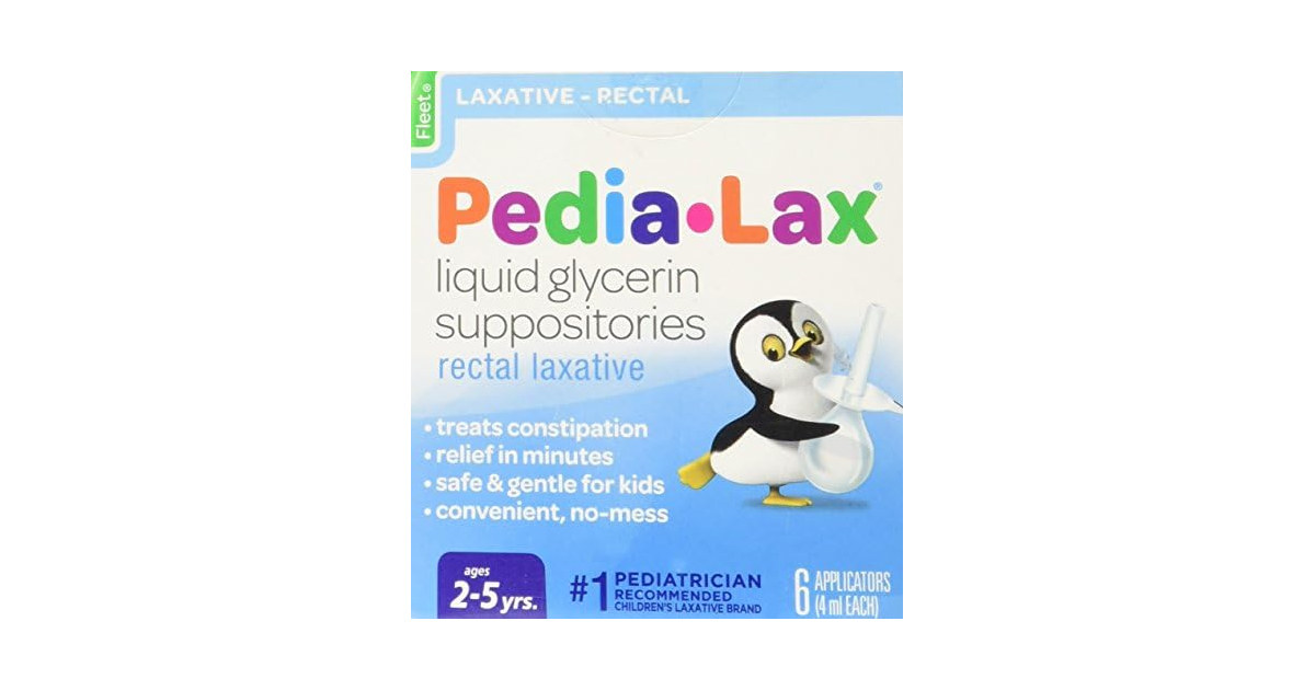 Fleet Pedia Lax Glycerin Supplements 6 ct