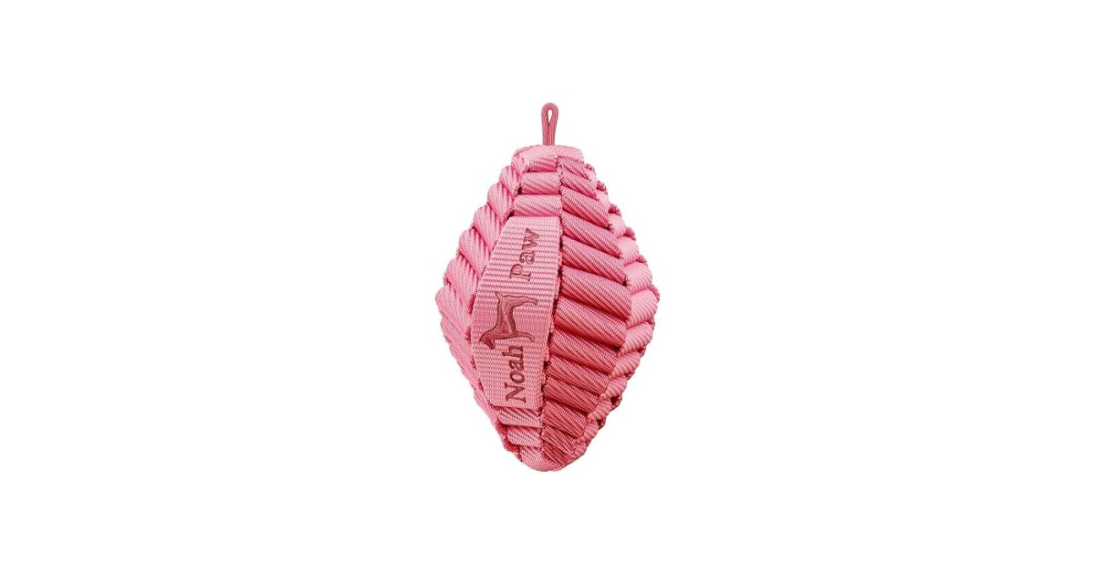 NOAH & PAW Luxury Dog Toy, Dog Rope Toy- Football, Pink