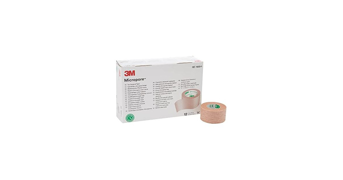 3M Microfoam Surgical Tape 1in x 10yd