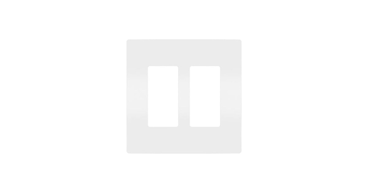On-Q Legrand 2 Gang Screwless Wall Plate