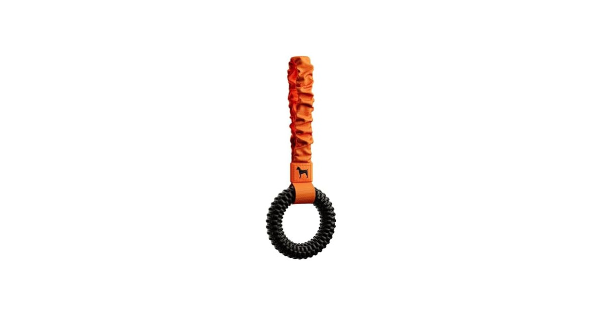 NOAH & PAW Luxury Dog Toy, TPU- Tug Ring, Black