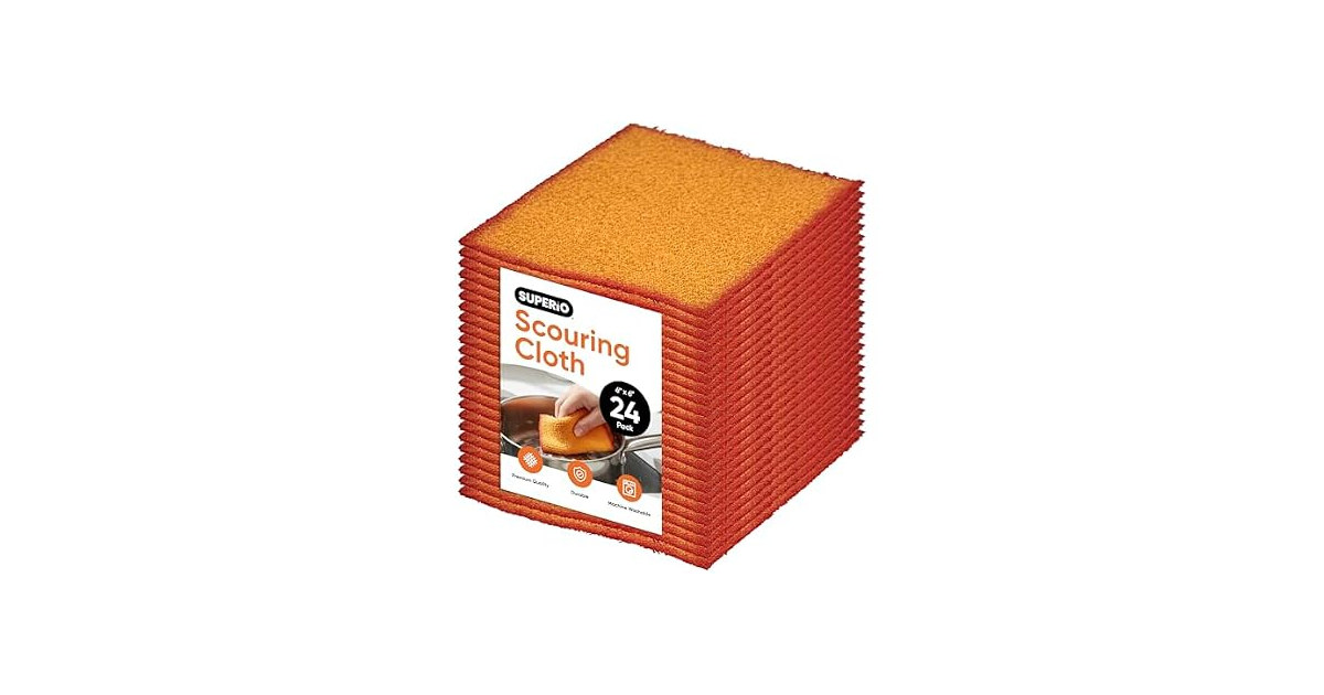 Superio Scouring Pads Non Scratch Dish 24 Pack