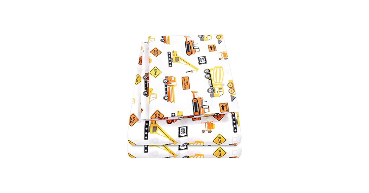 Kids Construction Printed Sheet Set