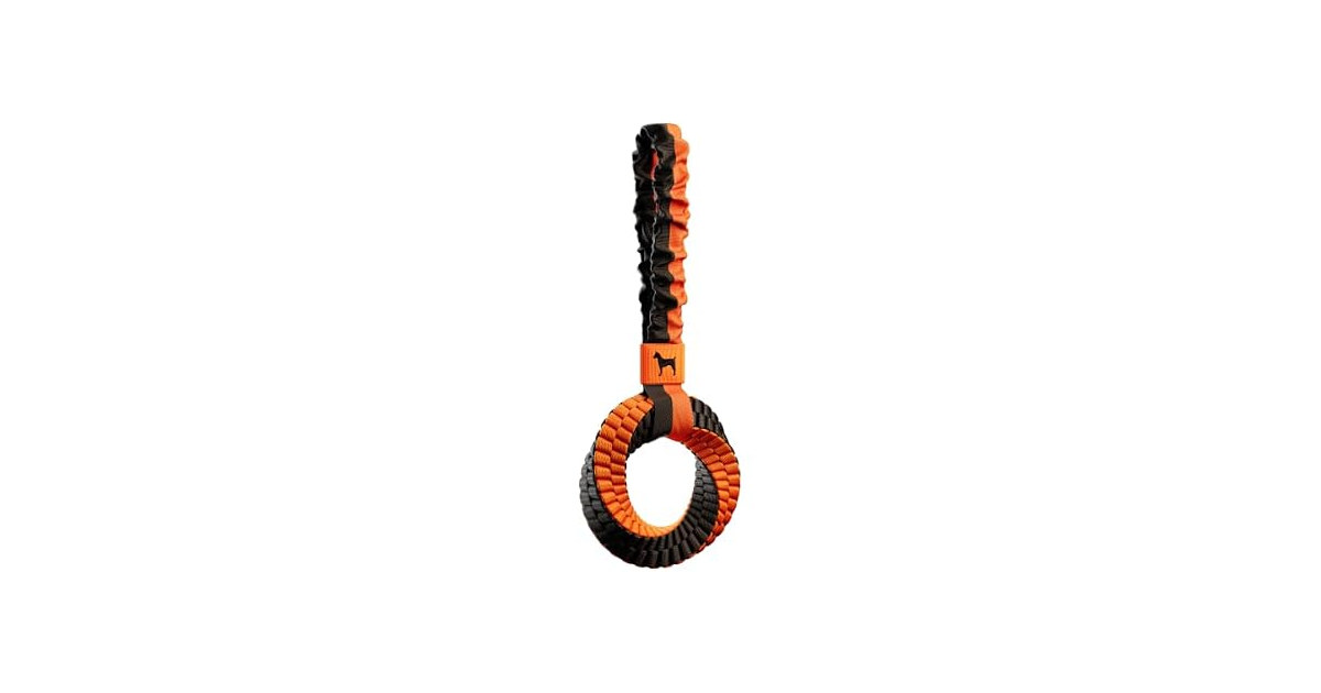 NOAH & PAW Luxury Dog Toy, Dog Rope Toy- Tug Ring, Black