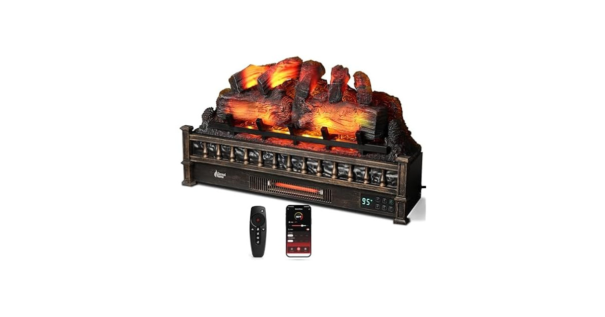 TURBRO 30-in Smart Fireplace, Bronze