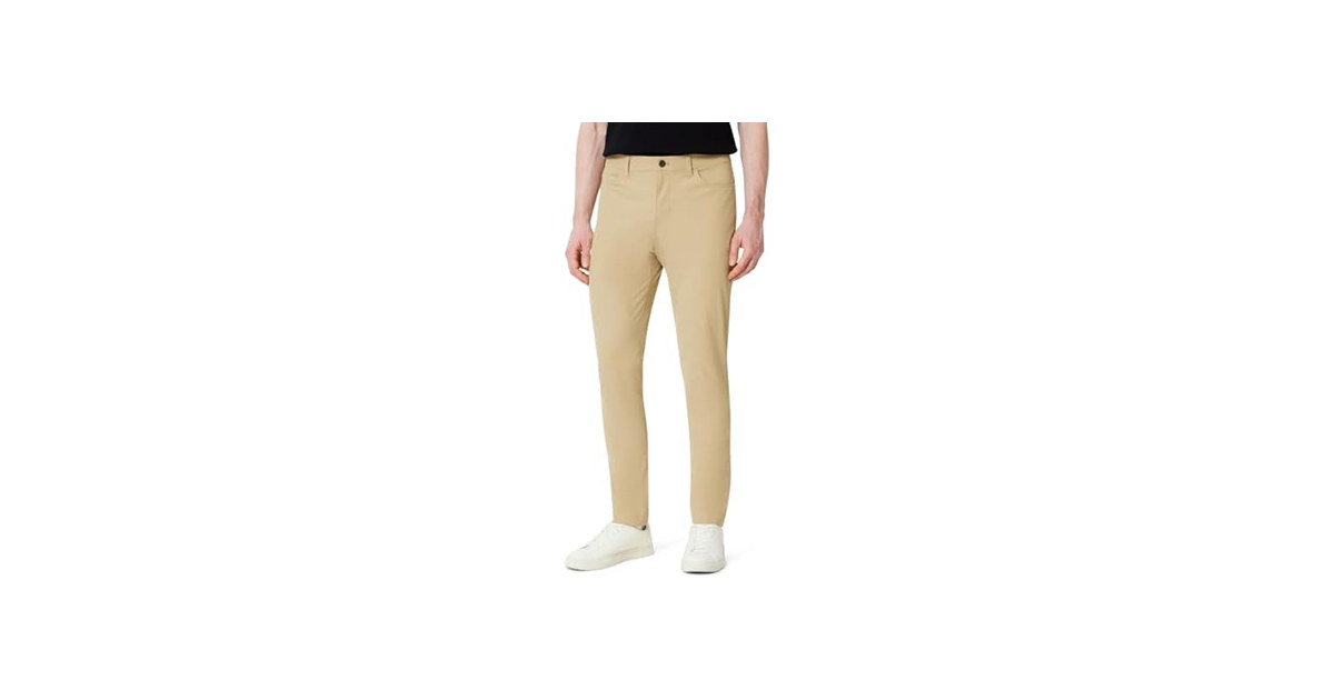 Amazon Essentials Slim-Fit Pants Khaki Tan (36x34)