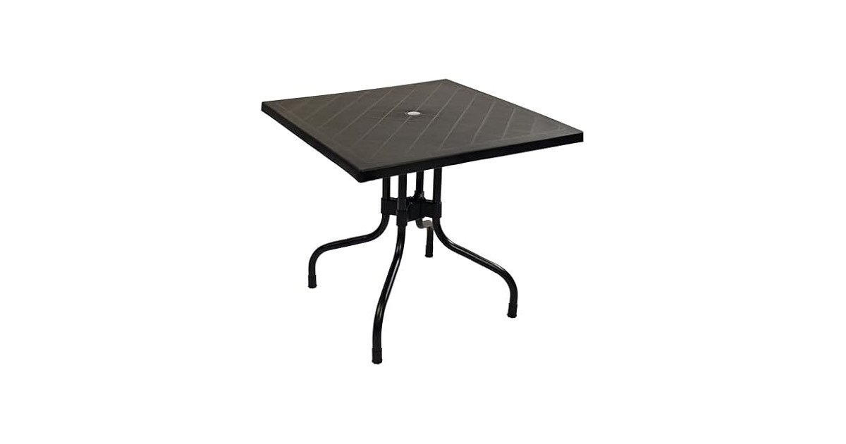 Sunnydaze Plastic Top Outdoor Dining Table