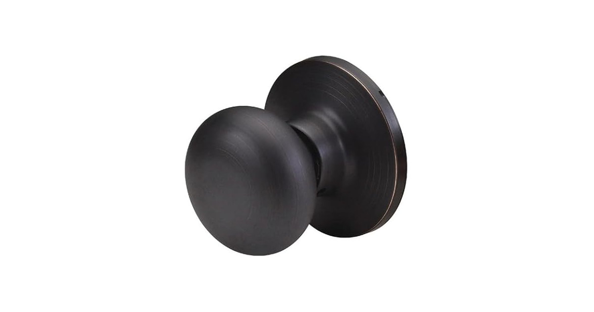 Master Lock Aged Bronze Biscuit Series Dummy Knob