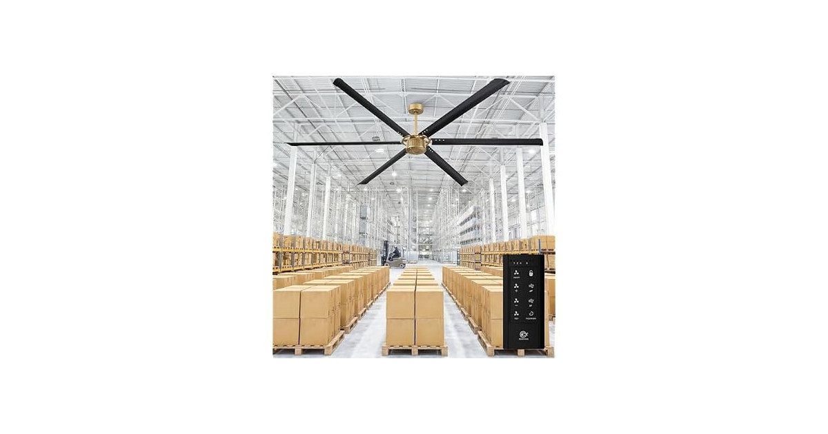 Parrot Uncle 96 Inch Industrial Ceiling Fan