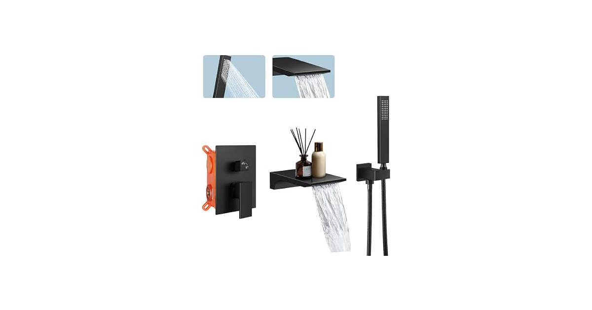 Dollate Wall Mount Bathtub Faucet Bath Tub Faucet Set