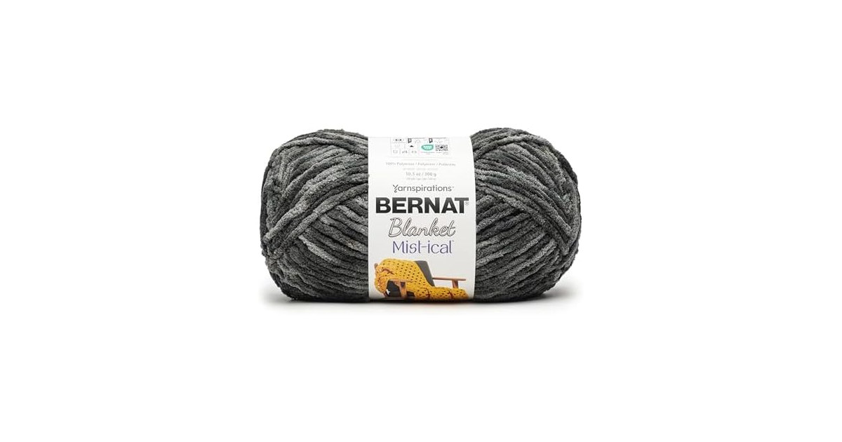 Bernat Blanket Mist-Ical Yarn-Cinder
