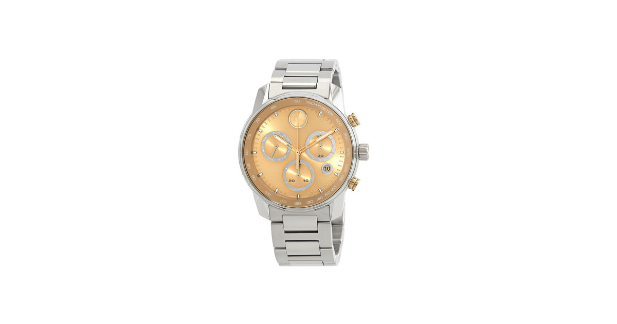Movado Bold Verso Chronograph Quartz Gold Watch