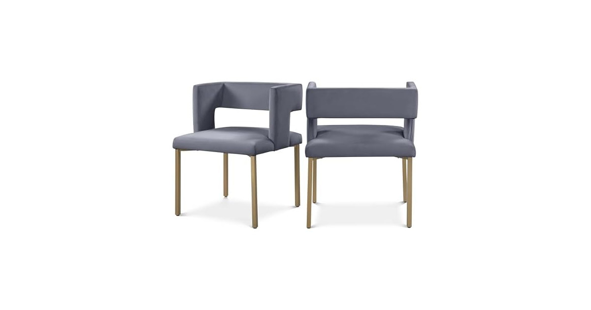 2Pk Caleb Velvet Dining Chair