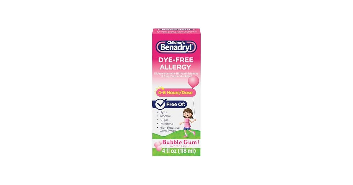 Benadryl Childrens Liquid Medicine, 12.5 mg
