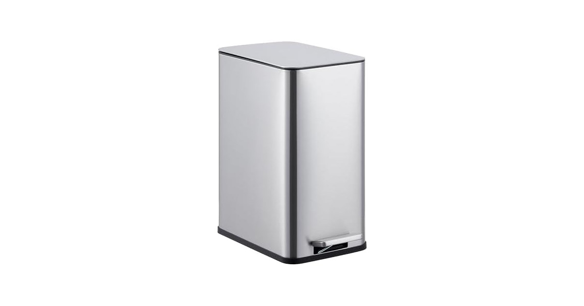 OUTLANE 2.6 Gal Slim Trash Can