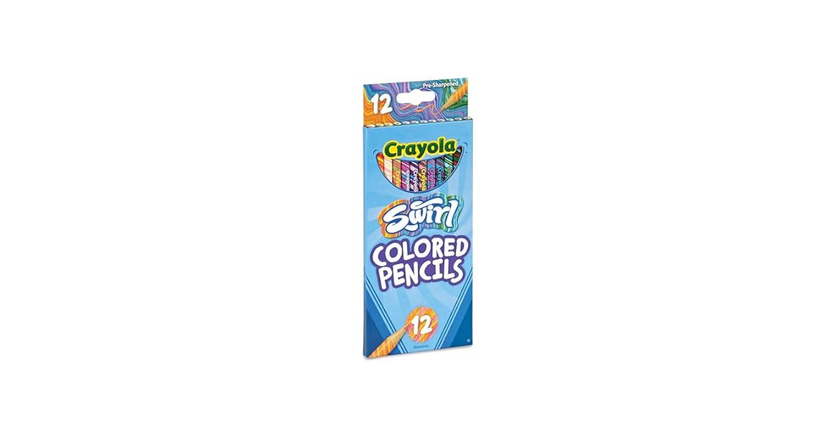 Crayola Swirl Colored Pencils for Kids, 12ct