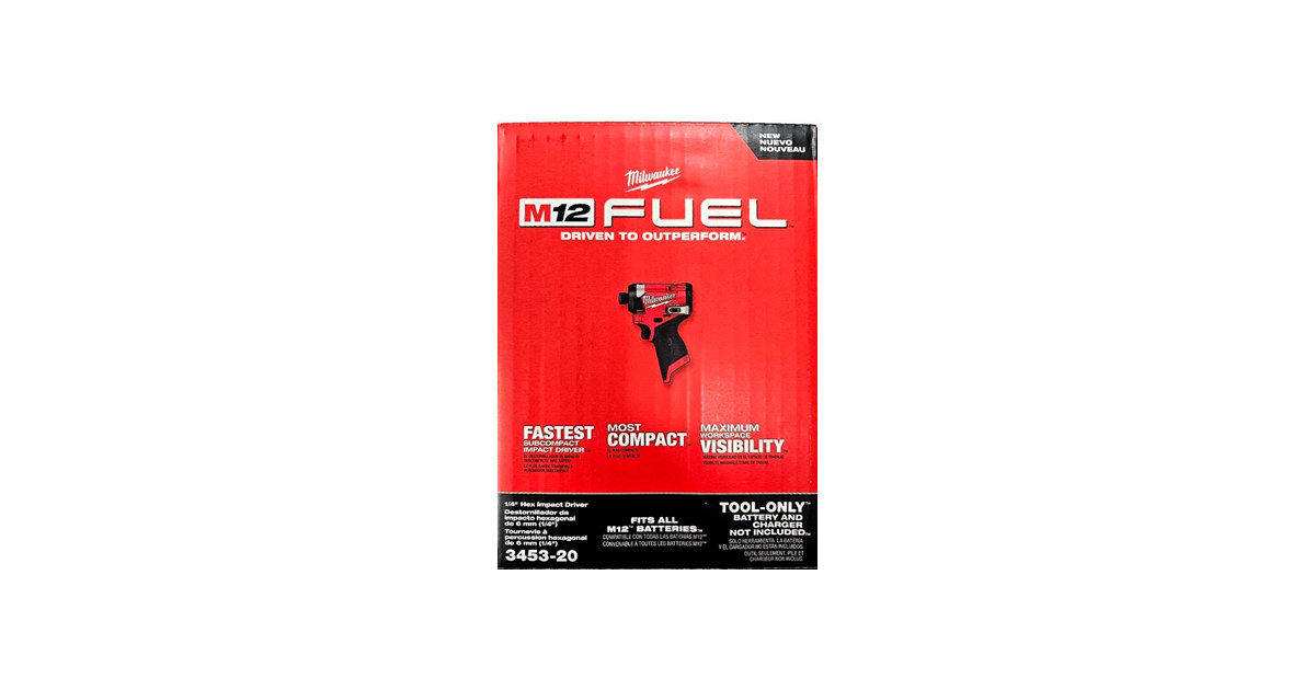 Milwaukee 3453-20 12V Fuel 1/4" Impact Driver