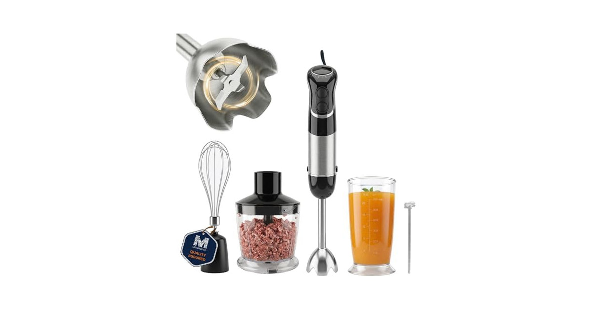 MEGAWISE Immersion Hand Blender, 800W