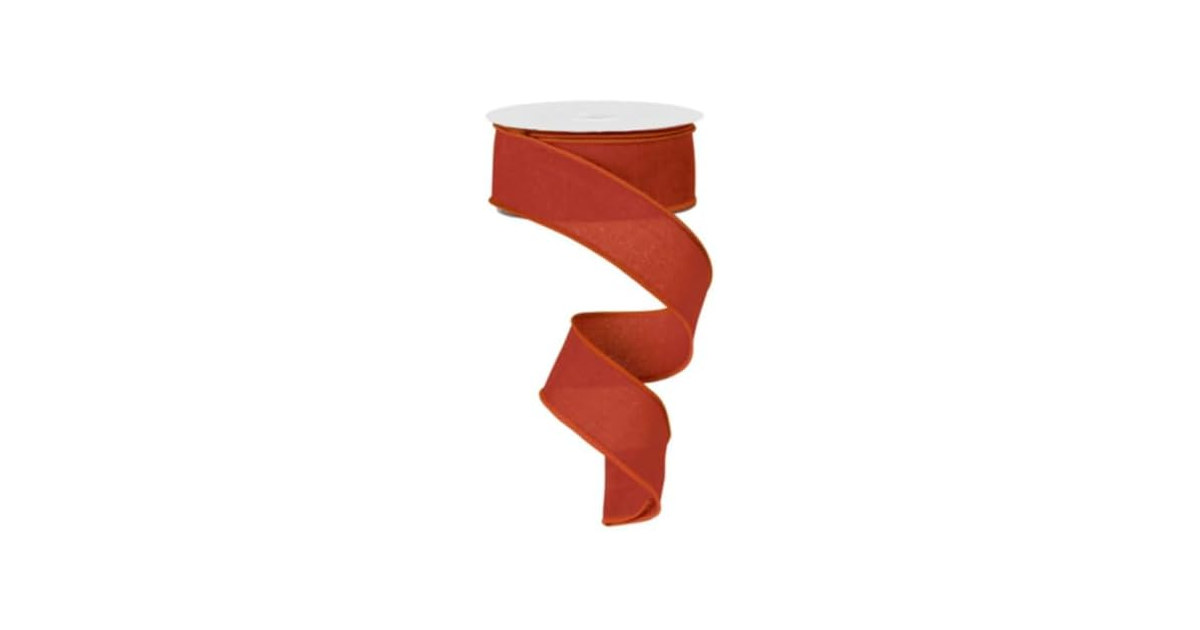Solid Canvas Wired Edge Ribbon, 10 Yd
