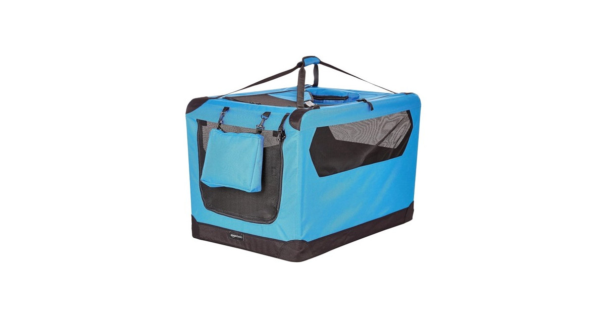 Amazon Basics Foldable Portable Soft Pet, Blue
