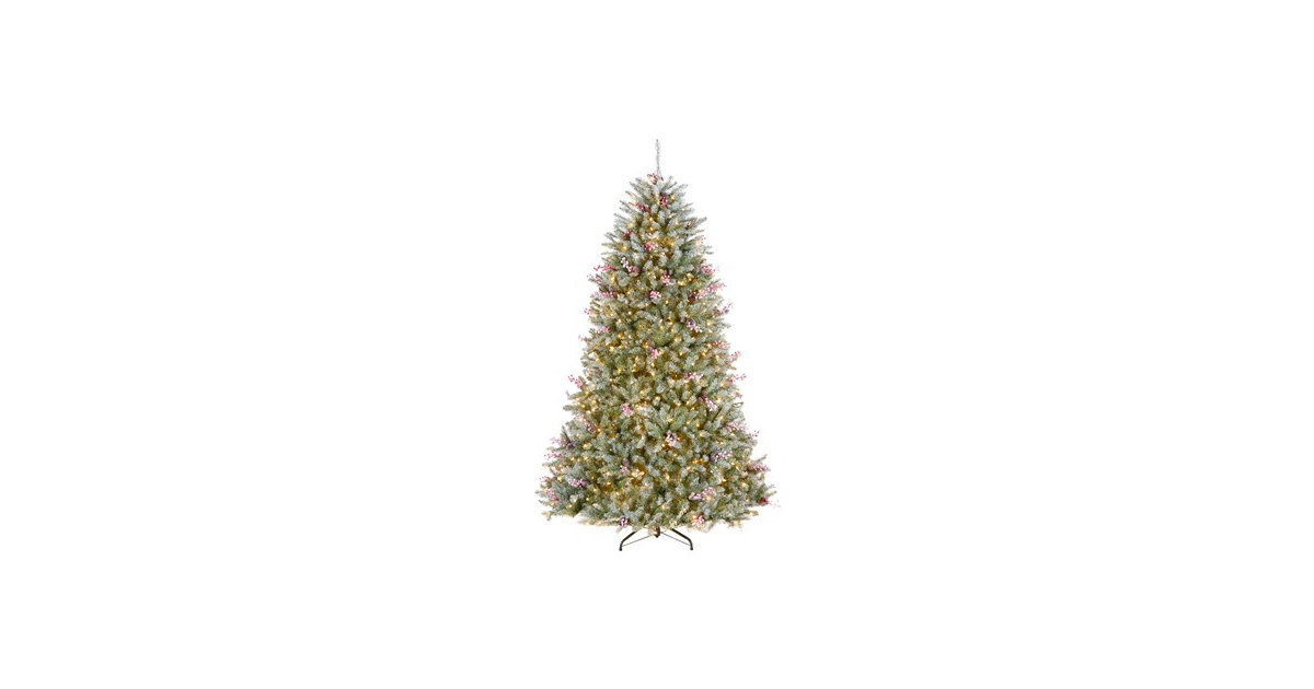 National Tree Company 7.5 ft. Pre-Lit Dunhill Flocked Tree