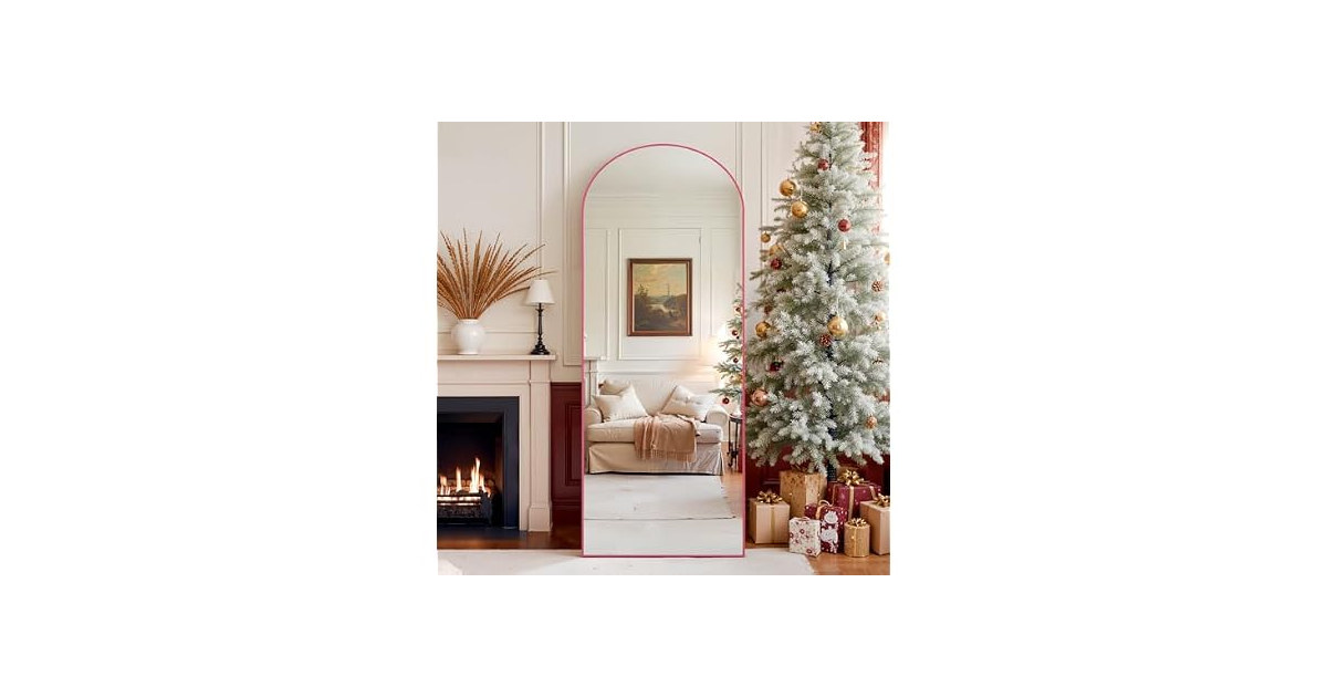 Anpark Arched Full Length Mirror Pink