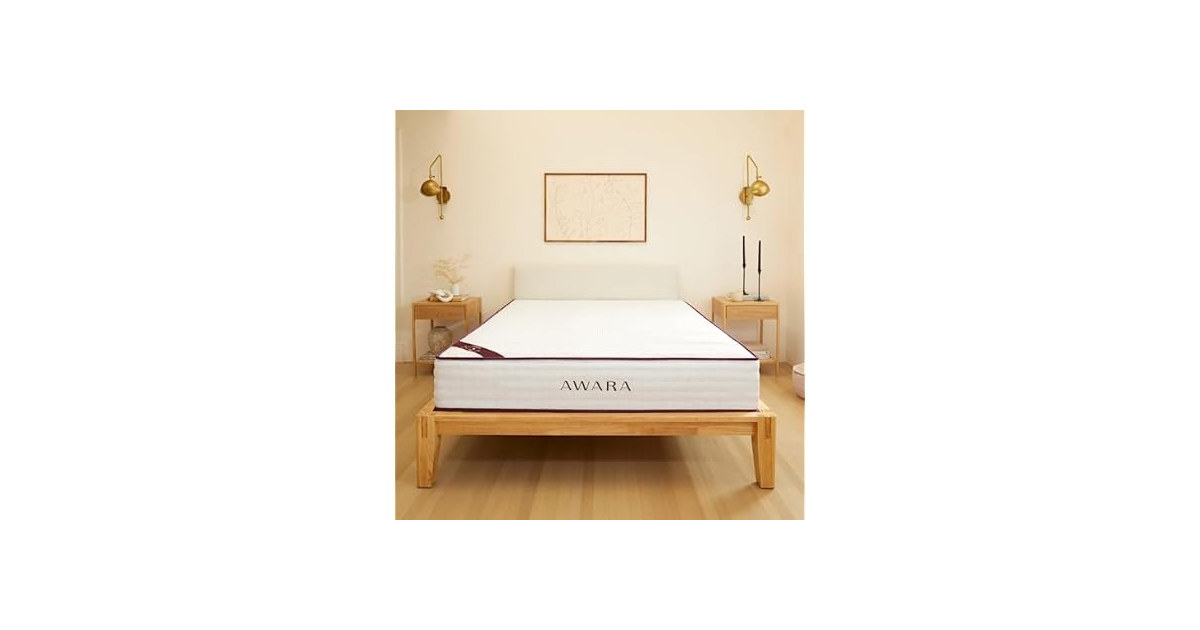 AWARA Natural Hybrid King Mattress 10in