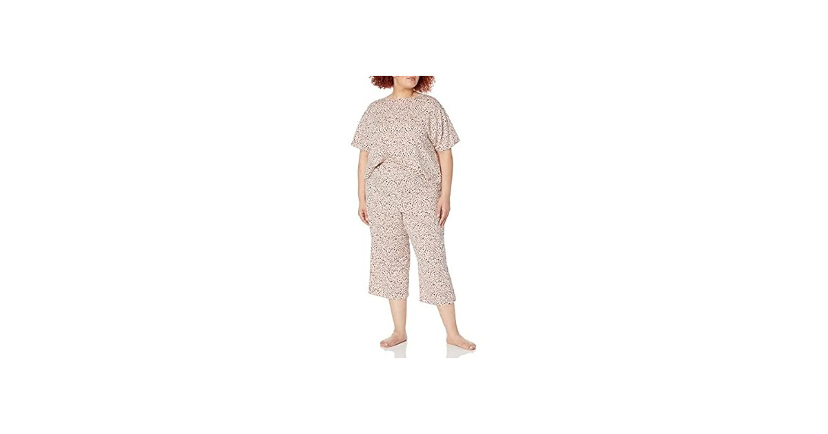 Amazon Essentials Women's Jersey Capri Pajama Set