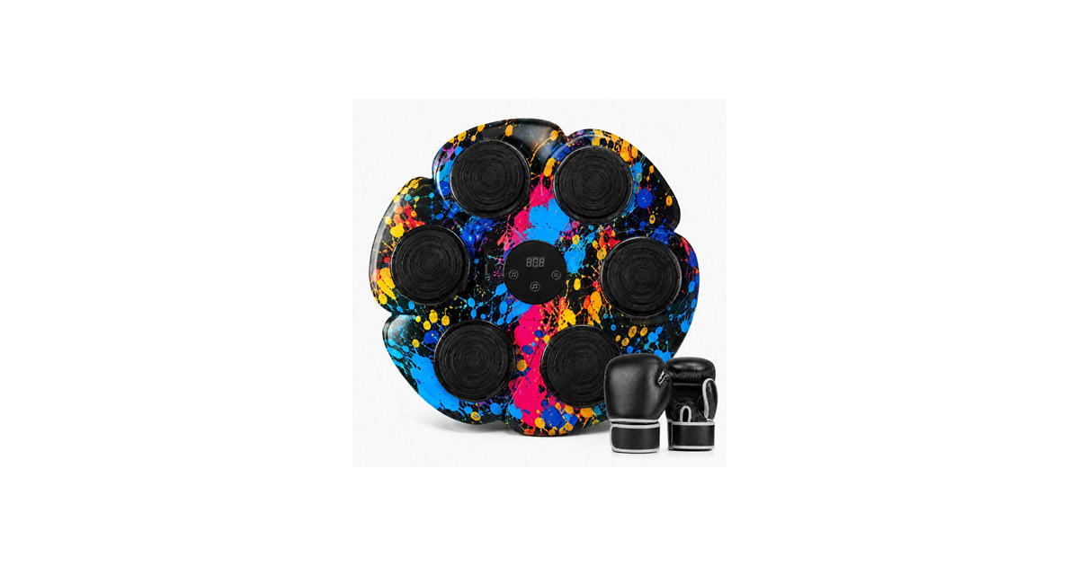 Smart Bluetooth Music Boxing Machine- Graffiti Splatter
