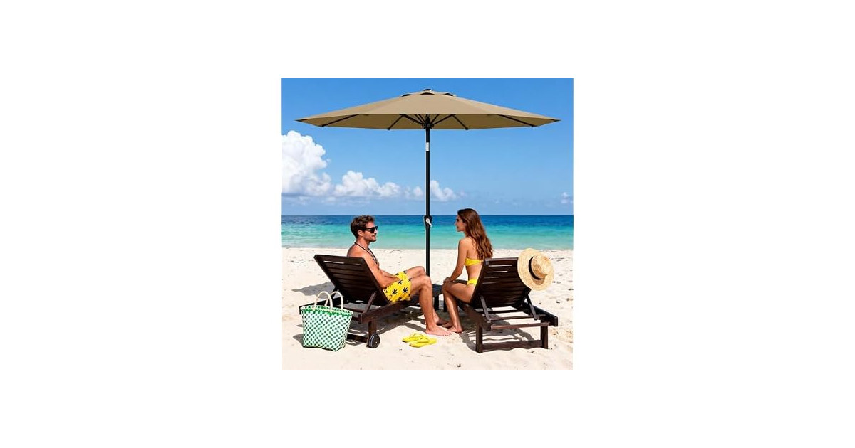PrecisionAuto 10FT Outdoor Patio Umbrella