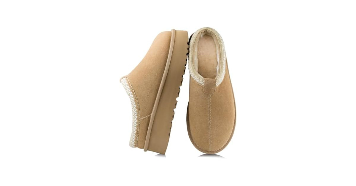 XIXITIAO Suede Leather Platform Slippers