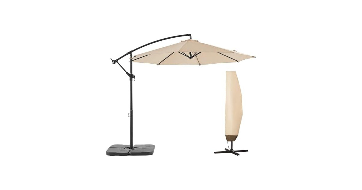 BLUU BANYAN 10 FT Patio Offset Umbrella