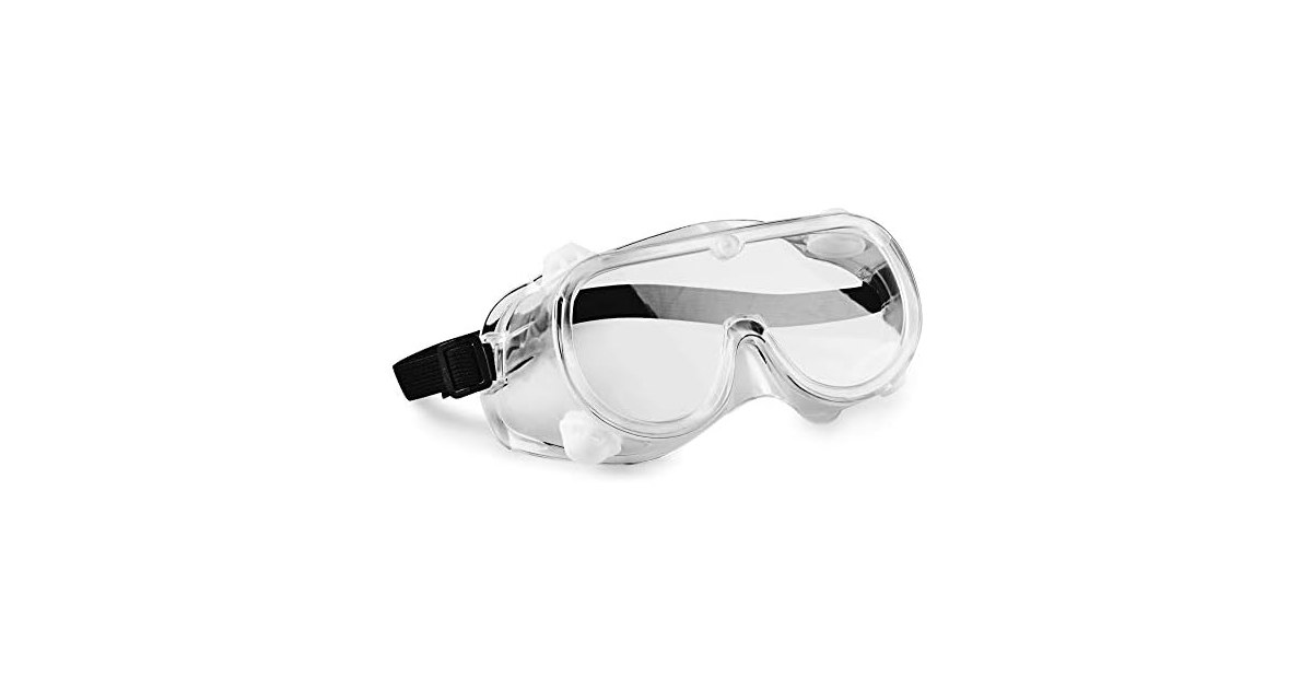 Pack of 10 Clear Safety Goggles